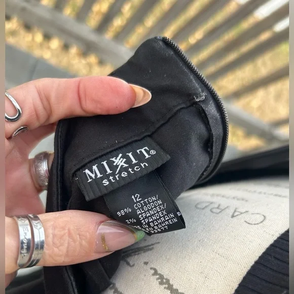 SET! MixIt Stretch Black Jacket & Wide Pants w/ Belt​​​ - Picture 11 of 11